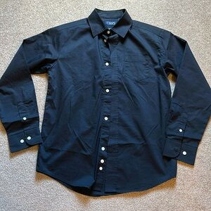 New boys, chaps, black button up dress shirt